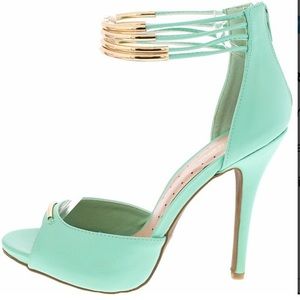 Mint Green Open Toe